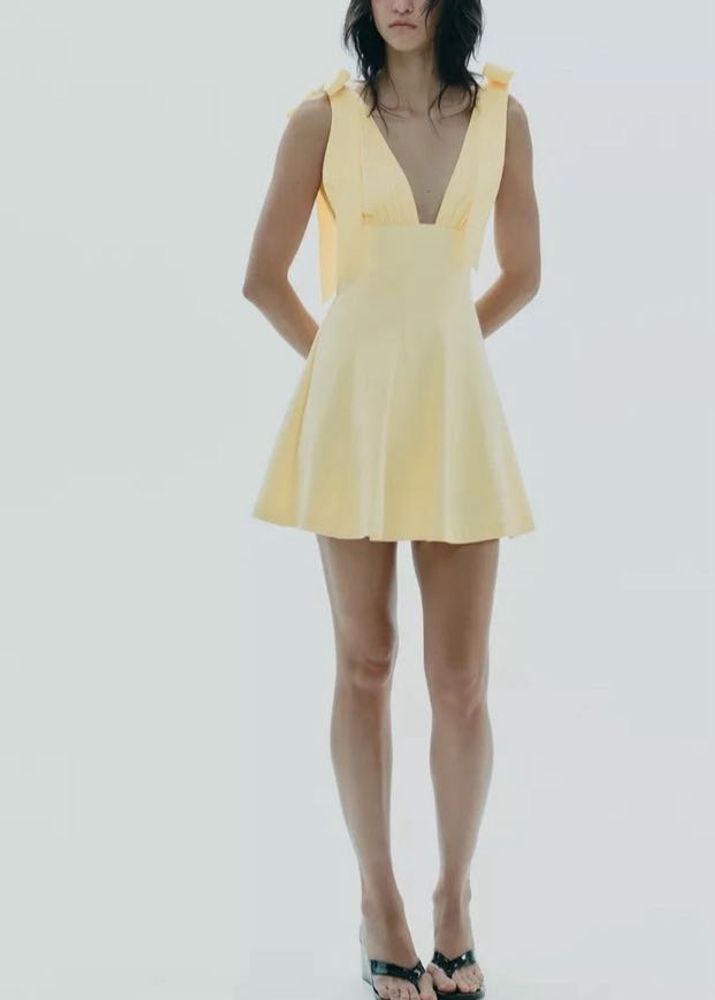 Zara Yellow Mini Dress