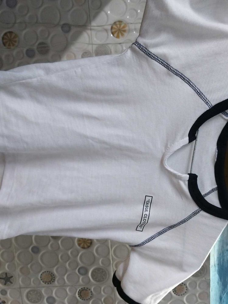 White Crop Top