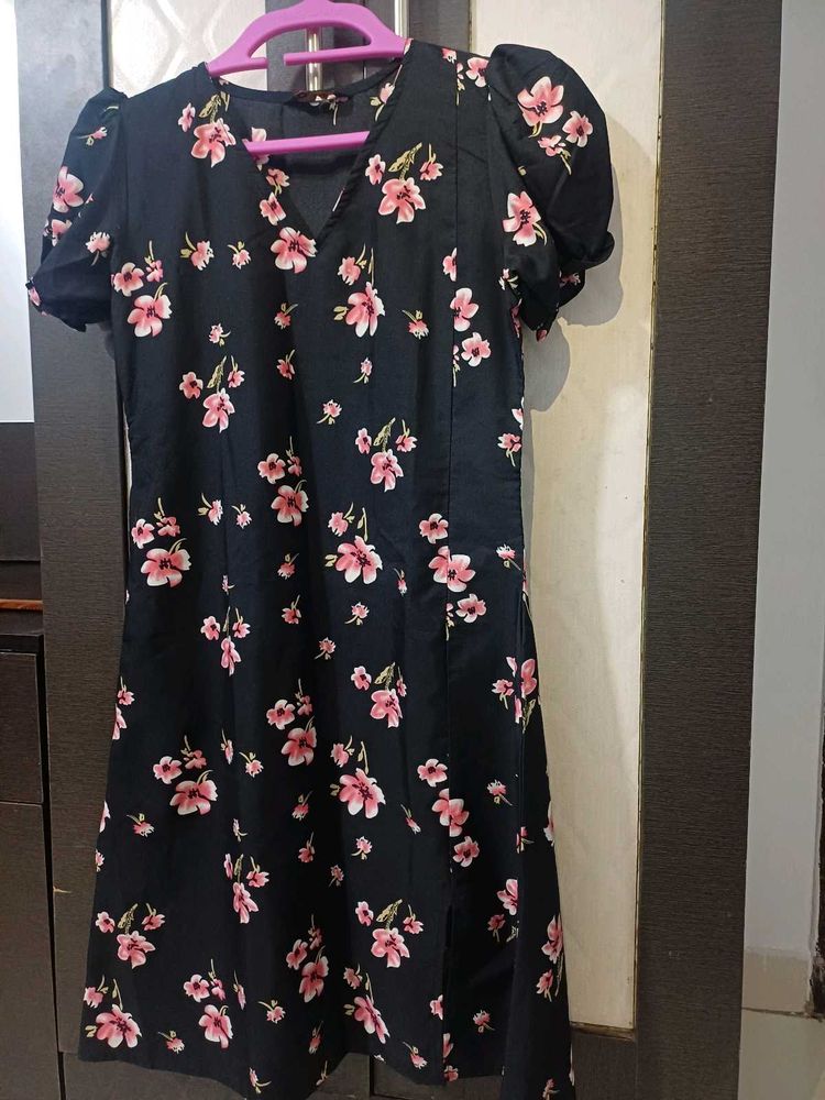 Floral Print Mini Dress