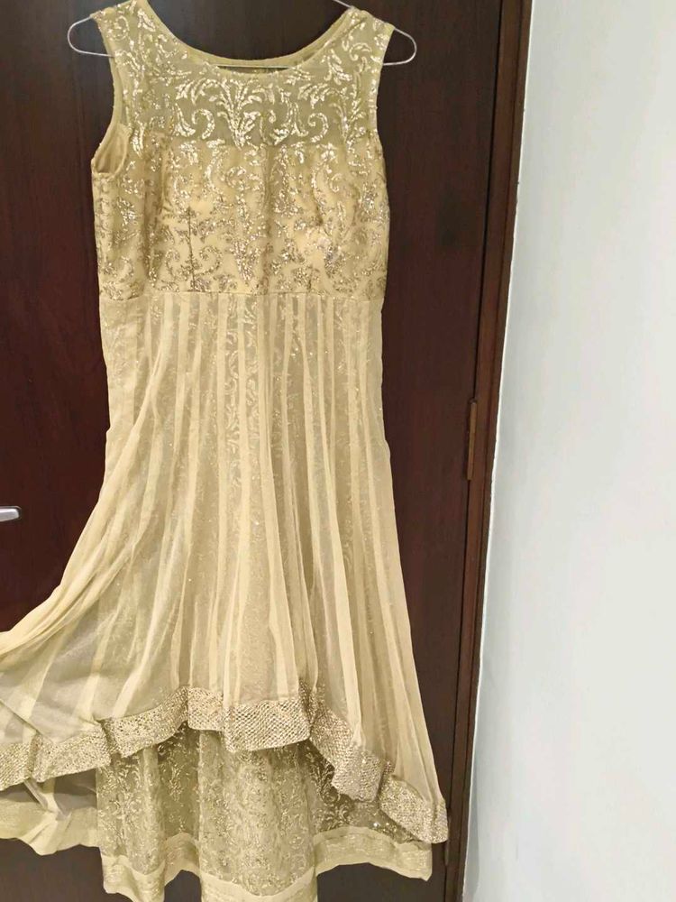 Elegant Gold Embellished Dress