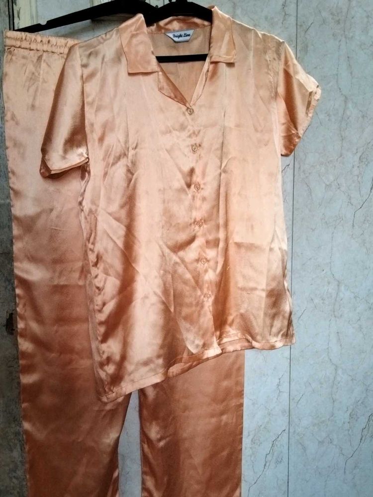 Vintage Satin Pajama Set