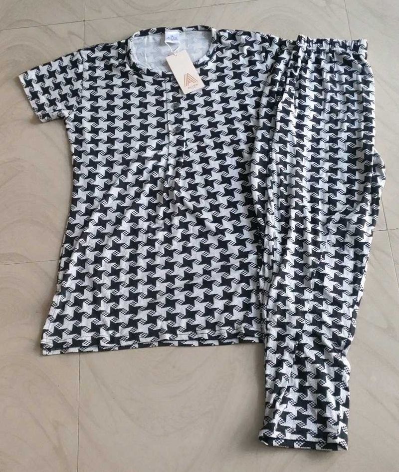 Patterned Pajama Set