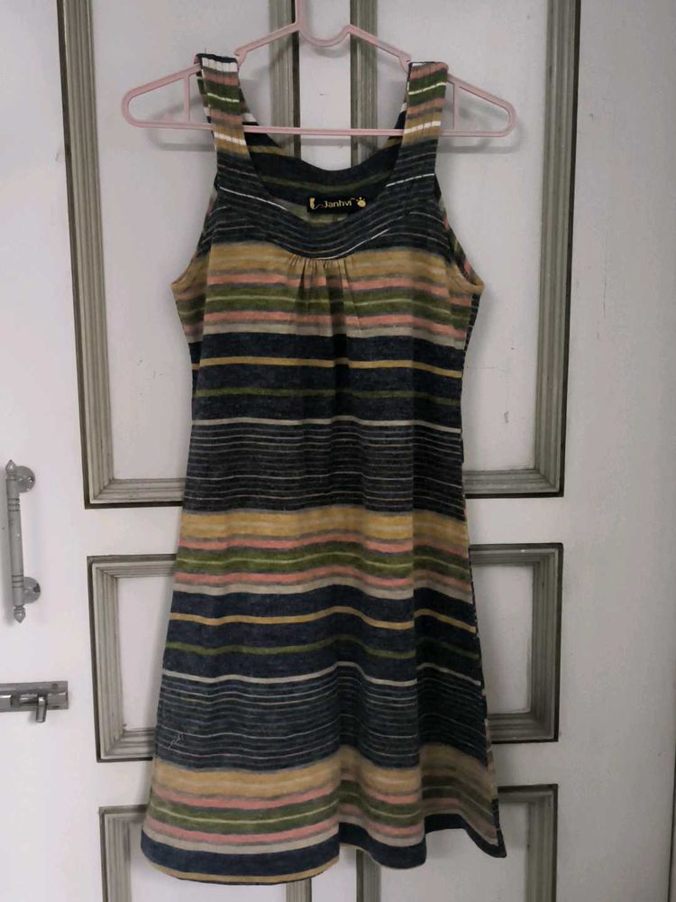 Striped Sleeveless Dress