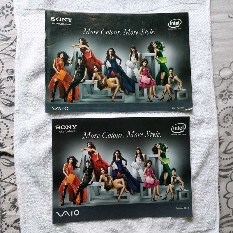 Sony Laptop Catalogs x2