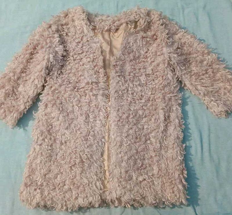 Faux Fur Light Pink Jacket 🩷