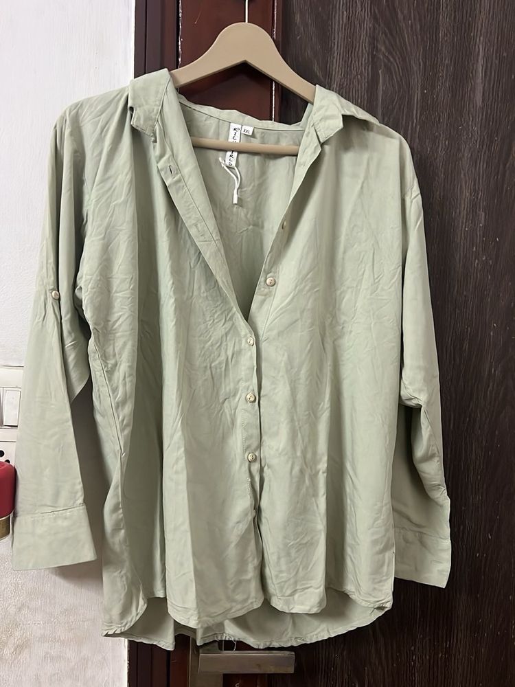 Oversized Button-Down Shirt