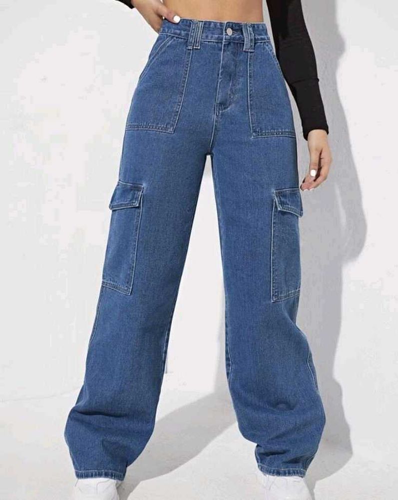 High-Waisted Cargo | AUSTIN WIDELEG JEANS