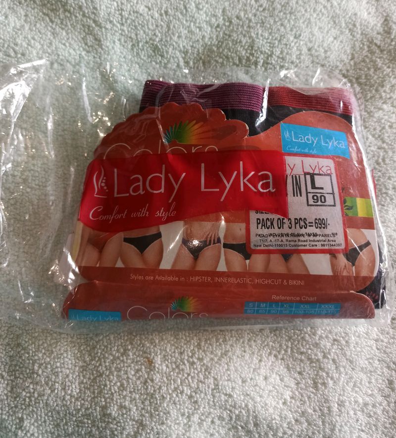 Lady lyka Tummy Tucker High Waist Panties Pack 2