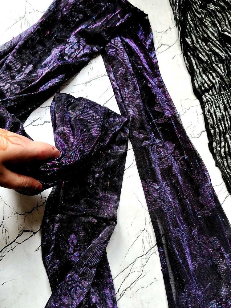 Combo Black White And Purple 💜 Duppta