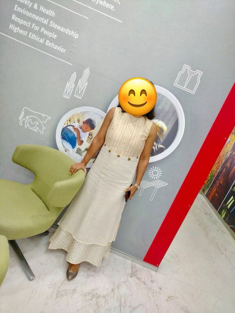 Global Desi Elegant Cotton Maxi Dress /Kurta