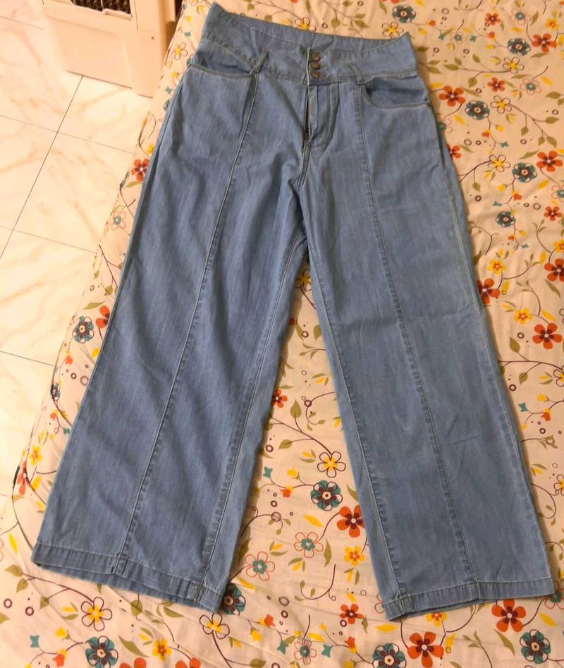 Kraus Super High Rise Wide Leg Jeans