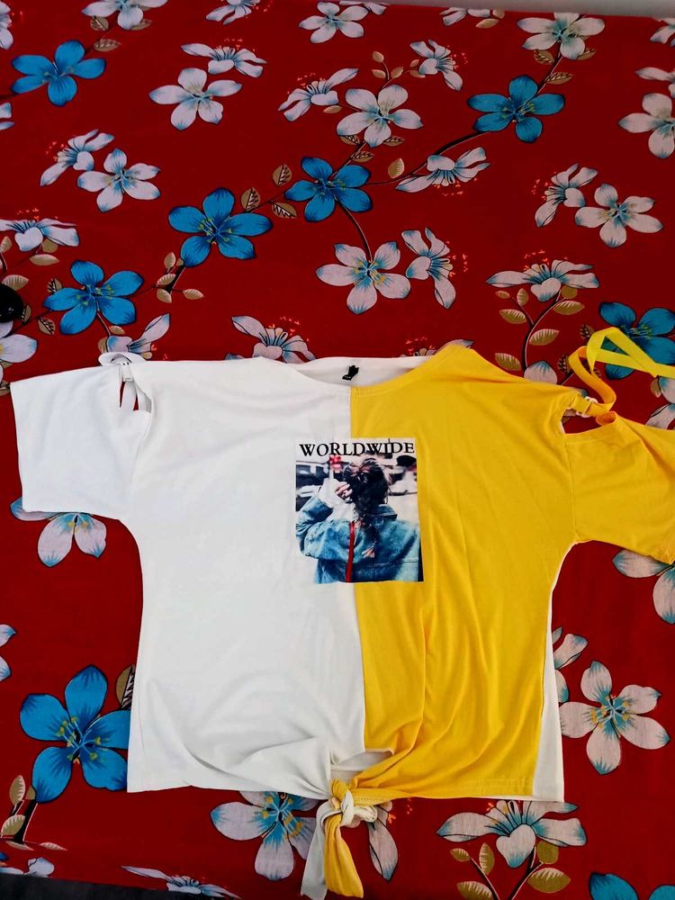 Two-Tone Graphic Tee