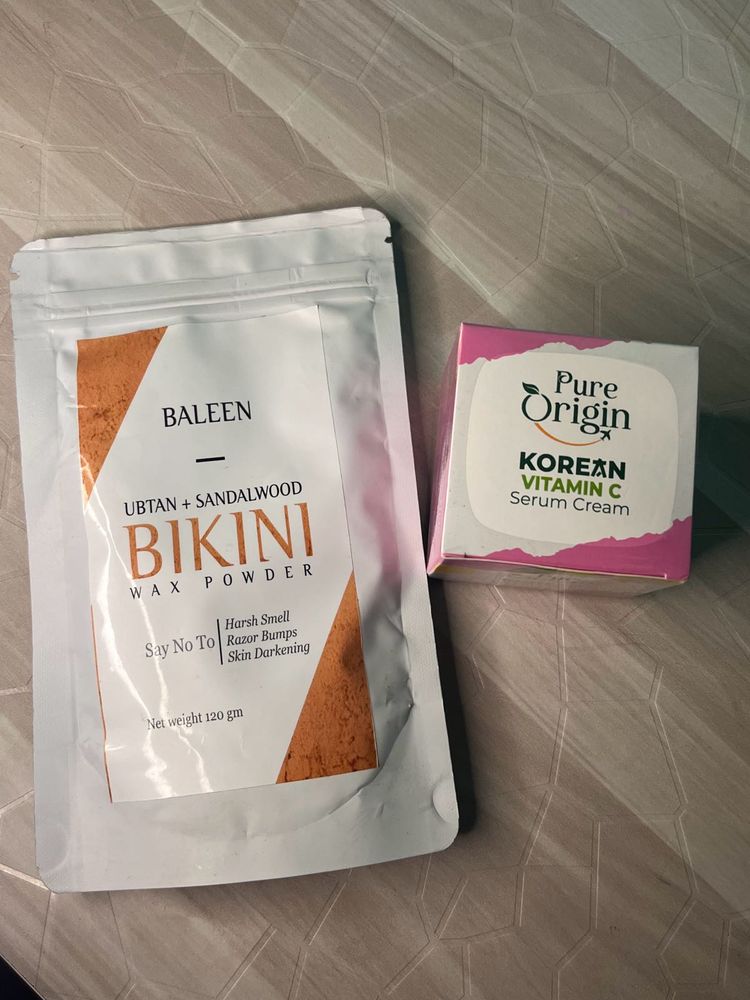 Baleen Bikini Wax Powder &amp; Korean Vitamin C Cream