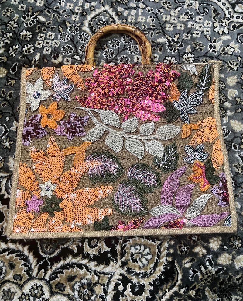 Floral Decor Tote Bag