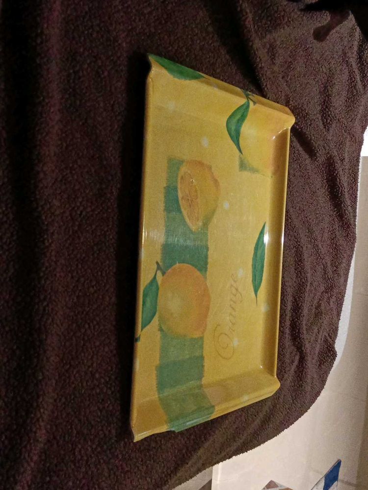Yellow Tray for serving