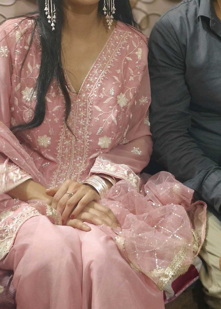 Latest Handwork Wedding Heavy Indo Western Dress