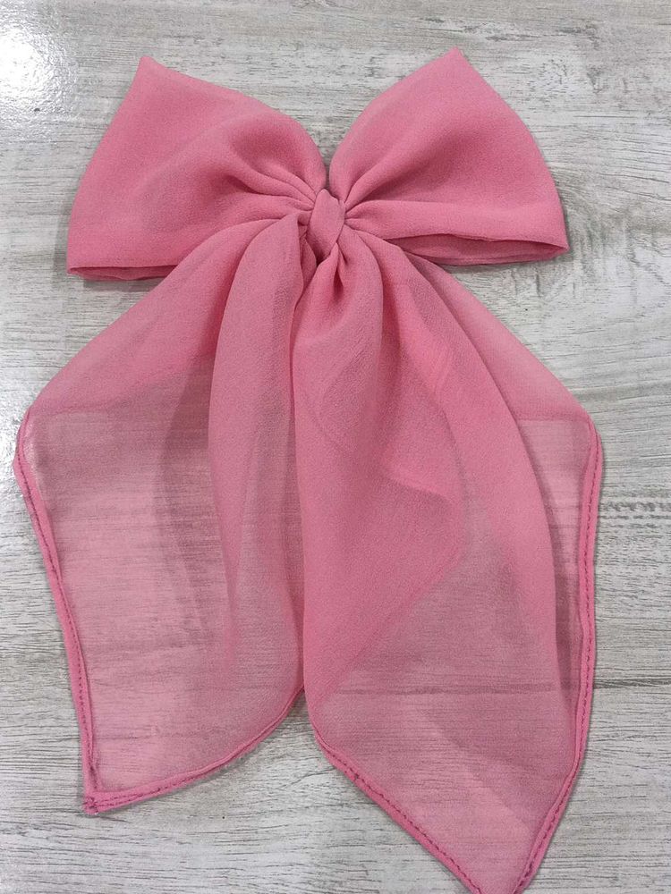 Pink Scrunchie With Long Tail