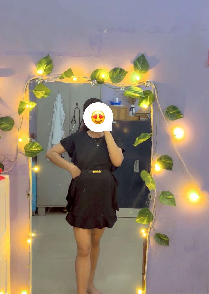 Black Ruffle Dress
