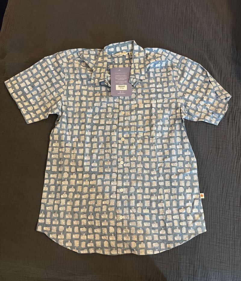 Camera Block Print Shirt