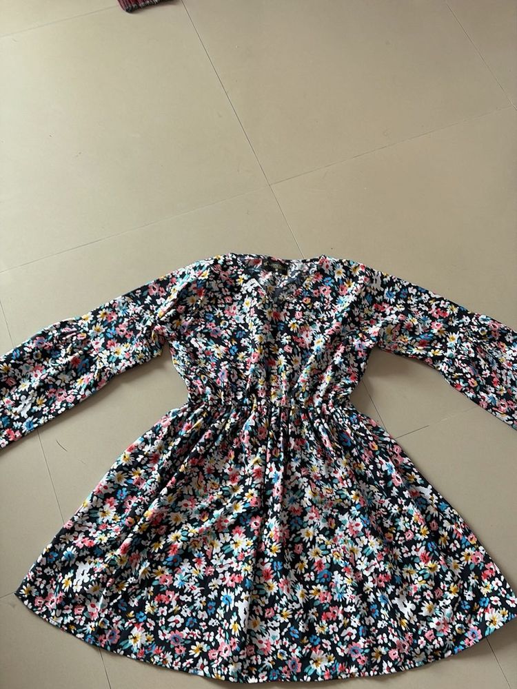 Floral Print Mini Dress