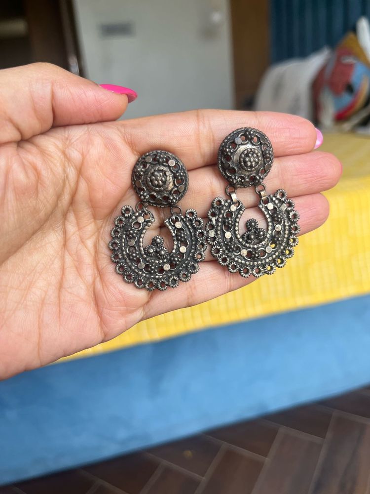 Pure Silver Vintage Earrings