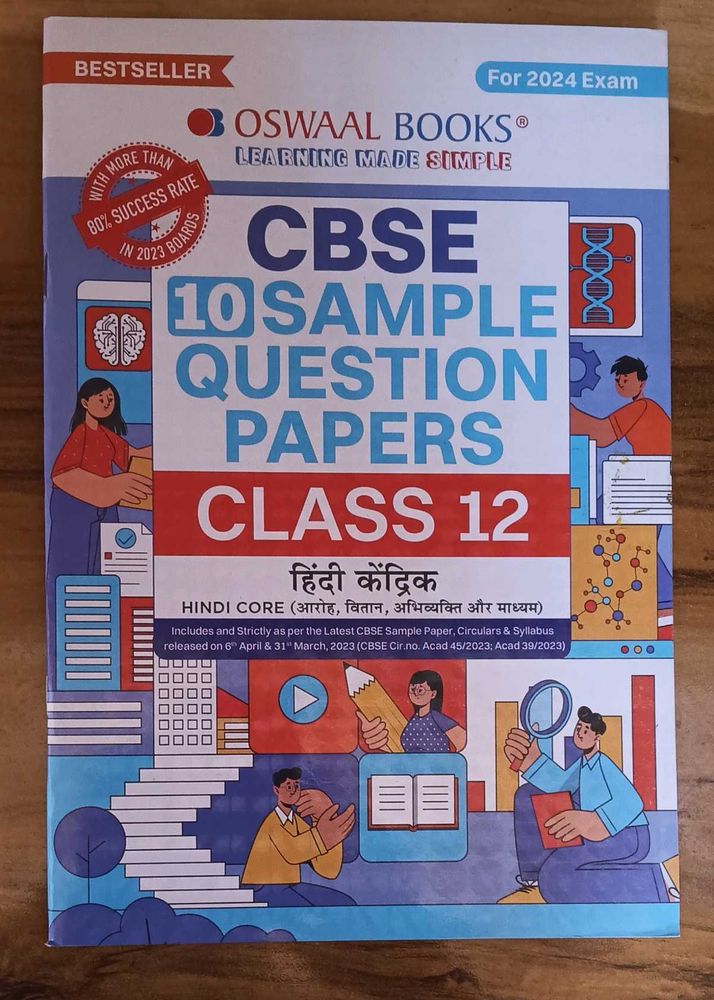 Oswal Hindi Class 12 Sample Question Paper!!