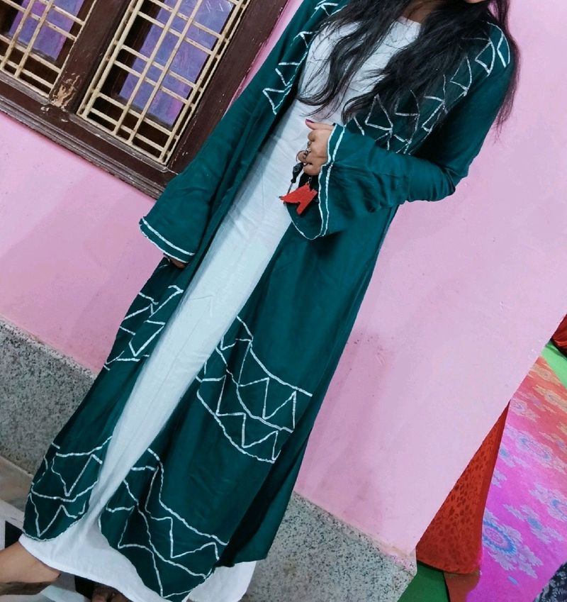 Jacket Type Kurti With Inner Dress