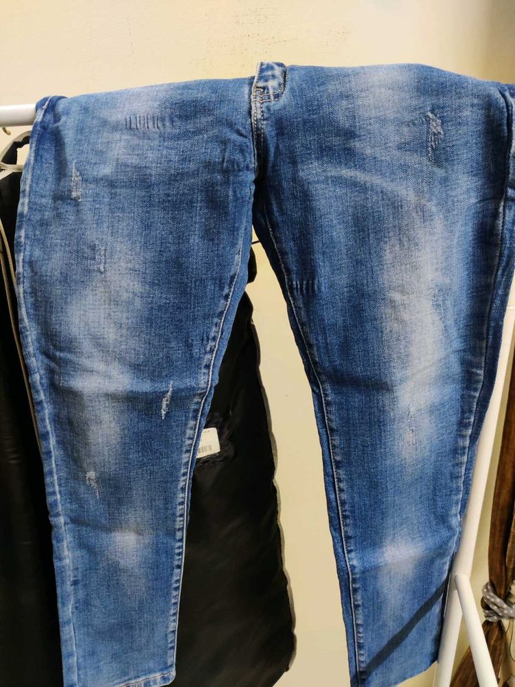 Distressed Denim Jeans