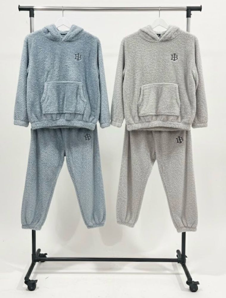 M- Couple Set heavy fleece thermal Loungewear