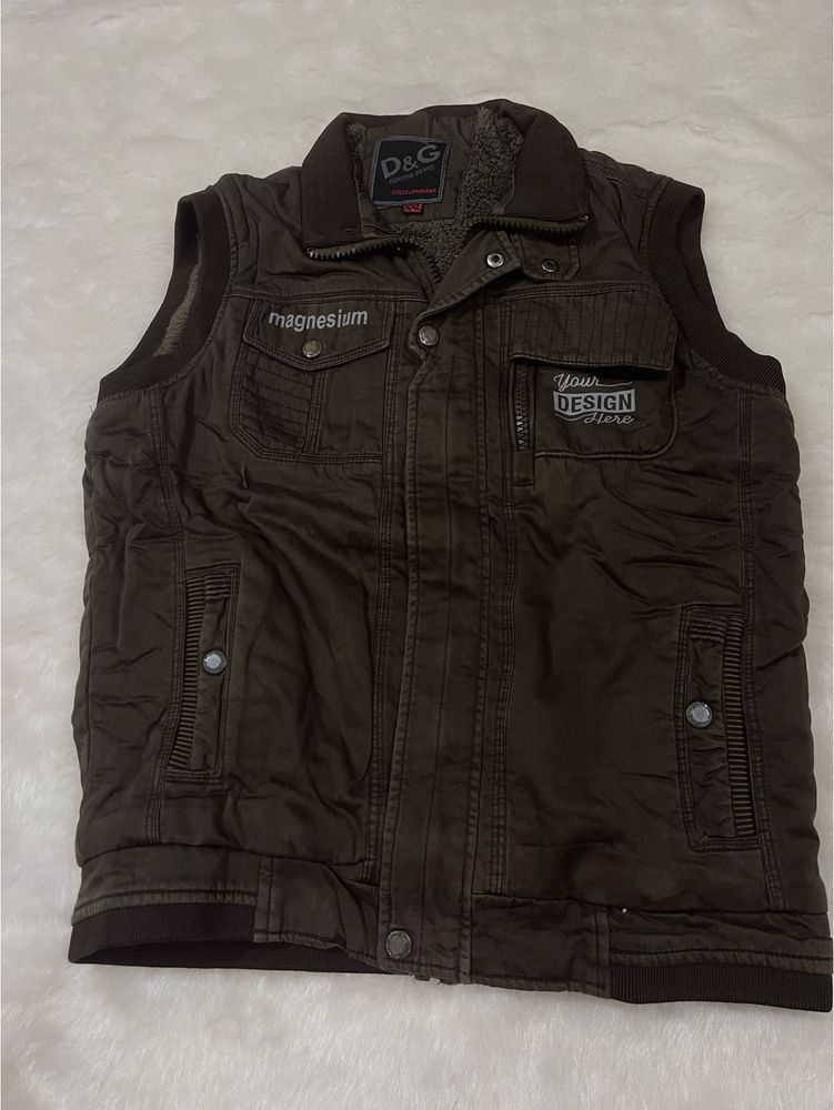 D&amp;G Brown Sleeveless Jacket