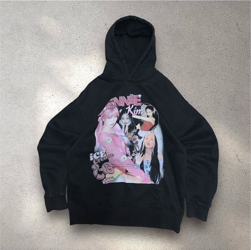 Blackpink Jennie Kim Graphic Print Hoodie