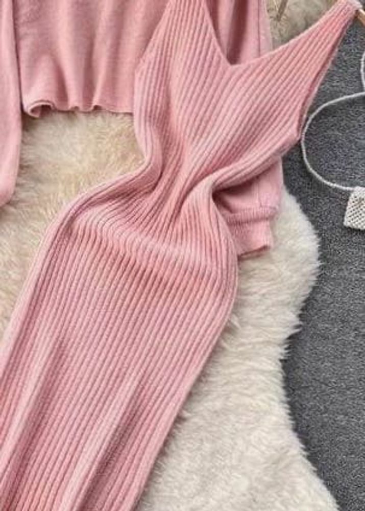 Pink bodycon dress