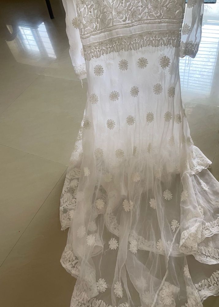 Authentic pure ethnic chikankari kurthi