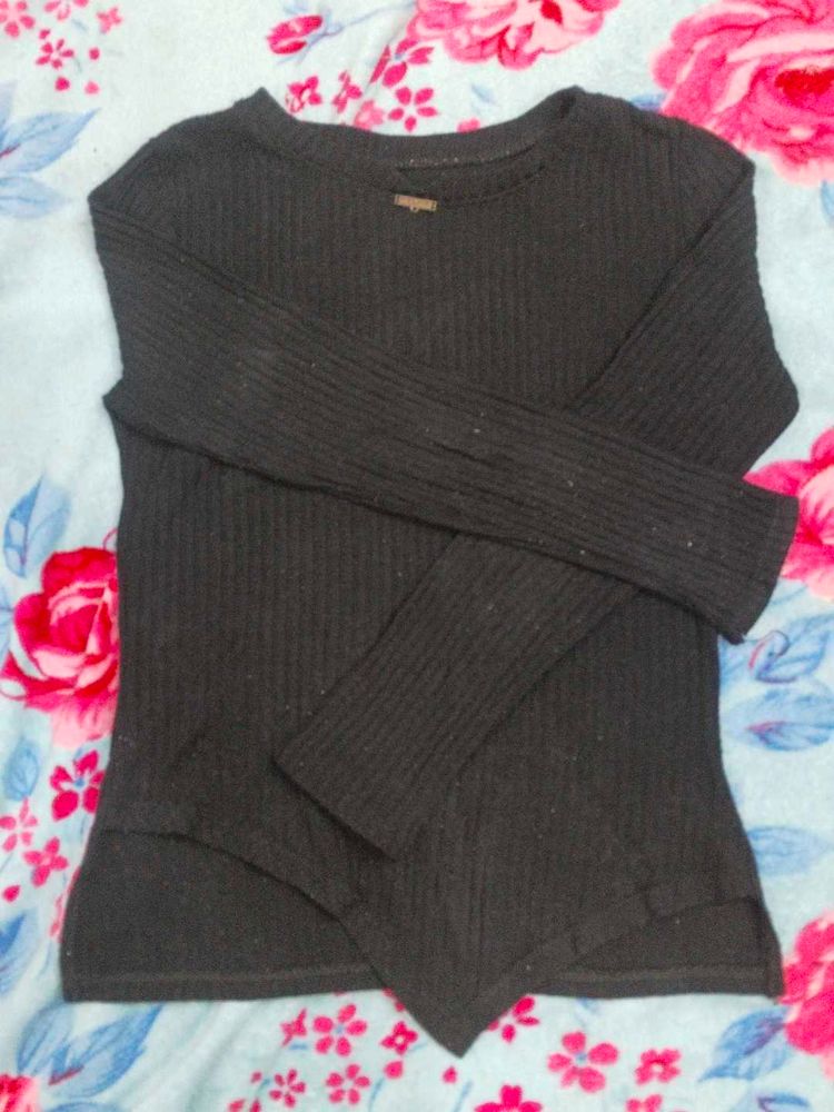 Stylish Black Long Sleeve Top