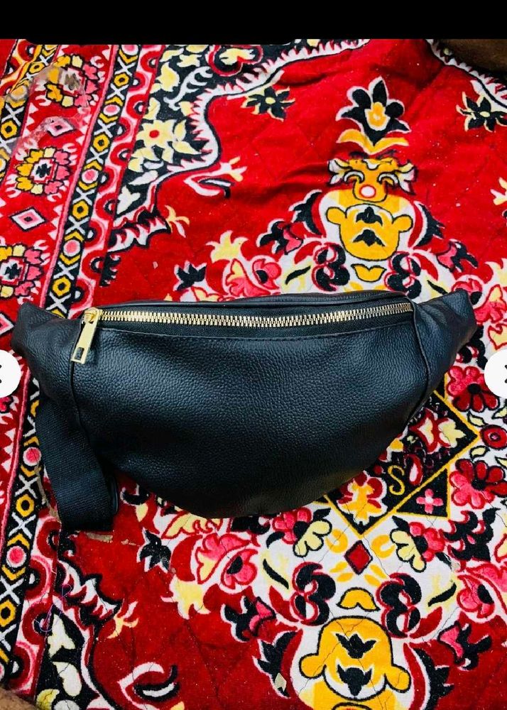 Stylish Black Waist Bag