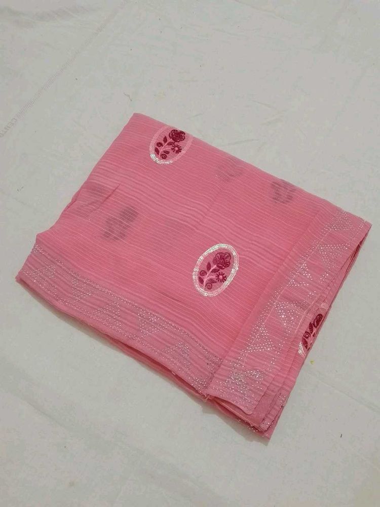 Beautiful Zari Border Saree