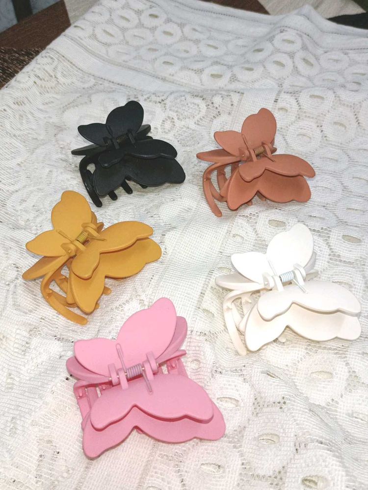 Butterfly Hair Claw Clips - Set of 5