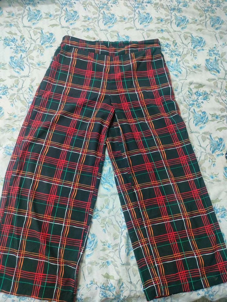 Multicolored Checkered Plazo ❤️