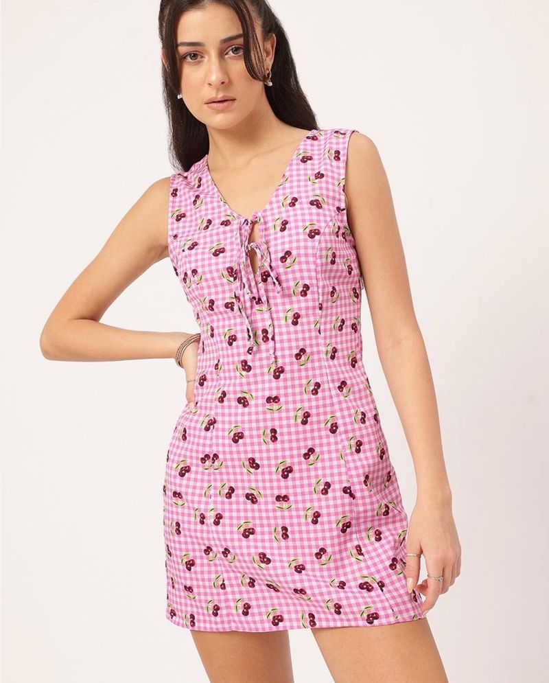 Cherry Pink Mini Skirt