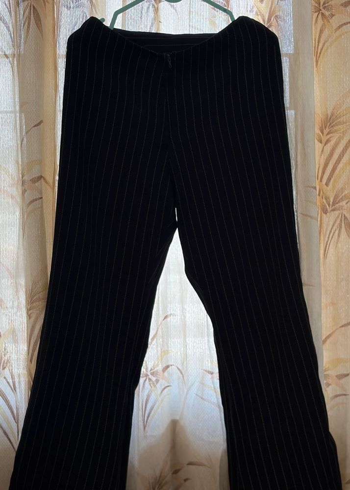 Vertical Striped Highwaisted Bootcut Pants