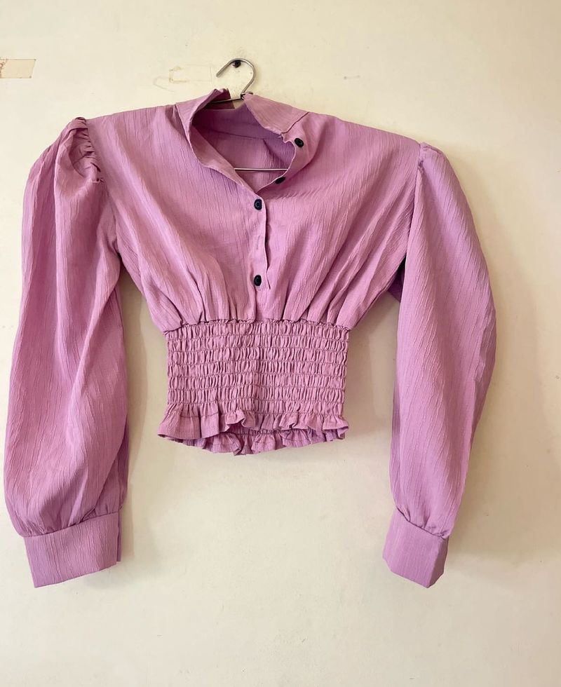 Chic Puff Sleeve Crop Top