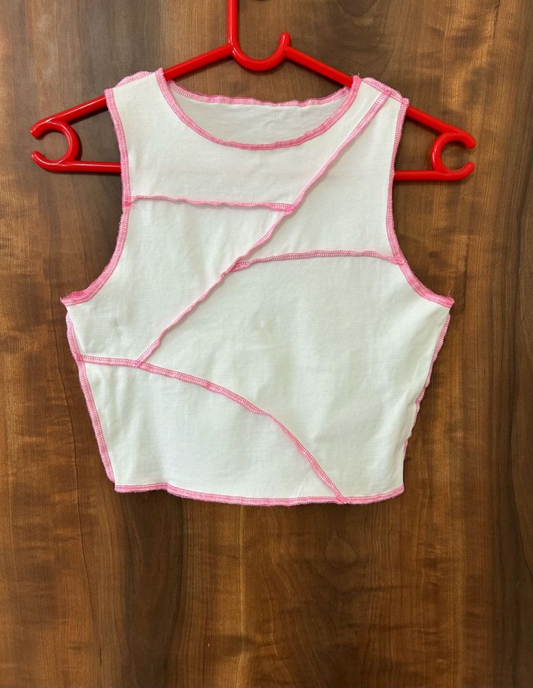Sleeveless Fitted Crop Top