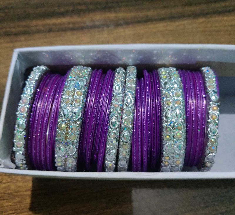Purple Bangles Set