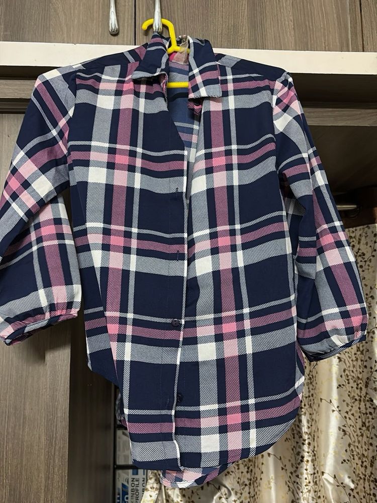 Plaid Button-Down Shirt