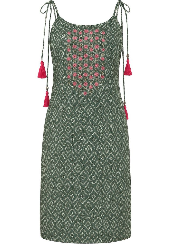 Green Printed Dress