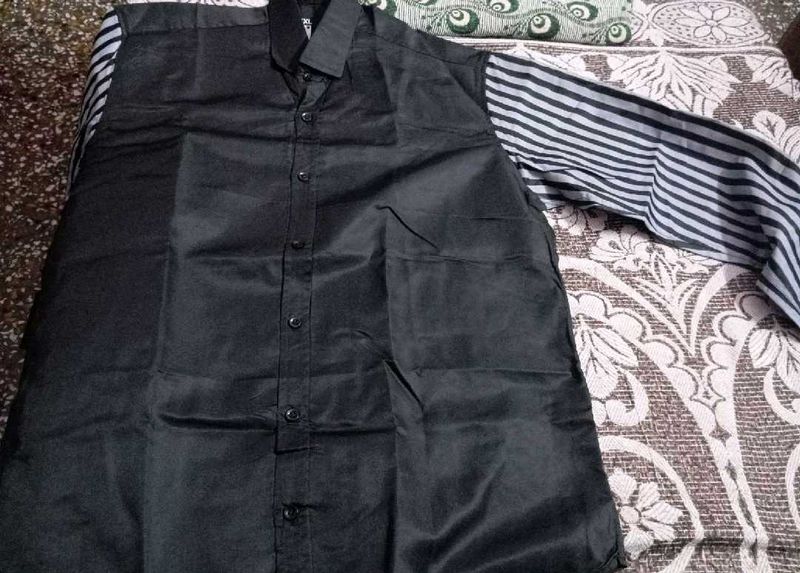 branded Stylish Black Shirt ( 2xl , 44 Size)