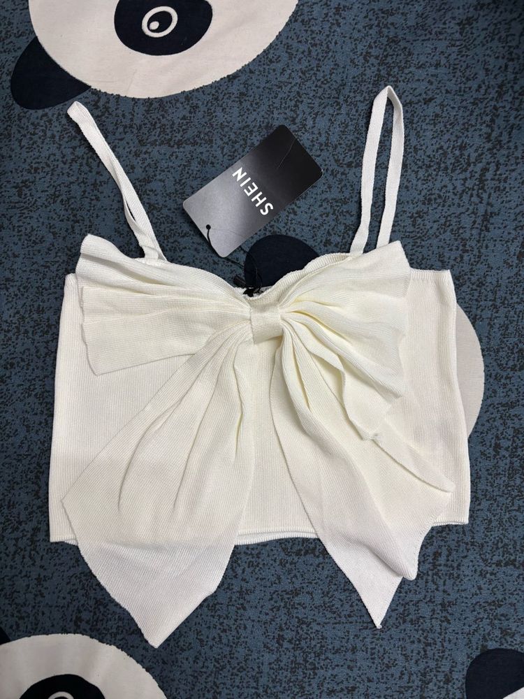Ivory Bow Detail Cami Top