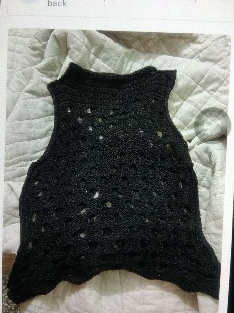 Stylish Black Knit Top