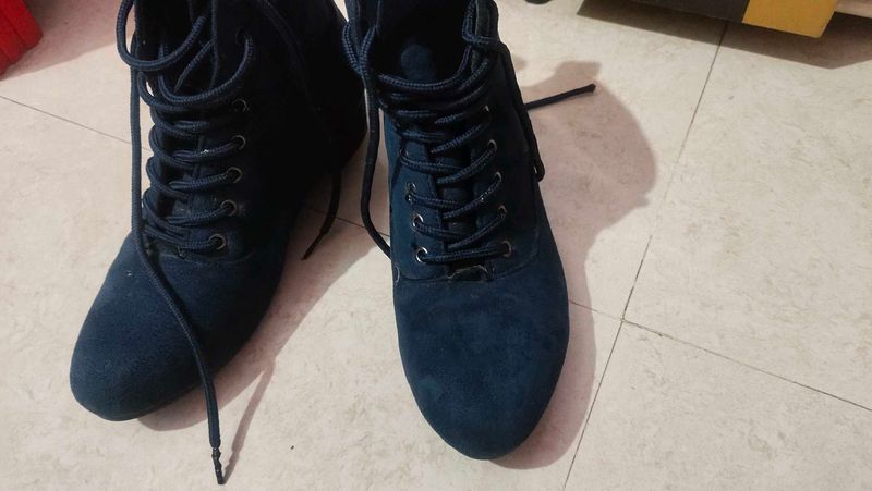 Navy Blue Boots