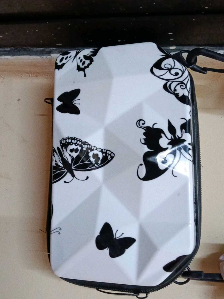 Butterfly Print Cosmetic Bag